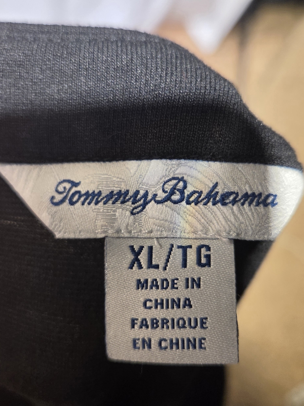 Tommy Bahama Black Short-Sleeve Midi Dress - Picture 5 of 6